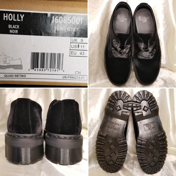 Dr. Martens Holly Velvet platform shoes - Picture 4 of 4